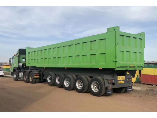 3 to 6 axles heavy duty  dump semi trailers customized for export