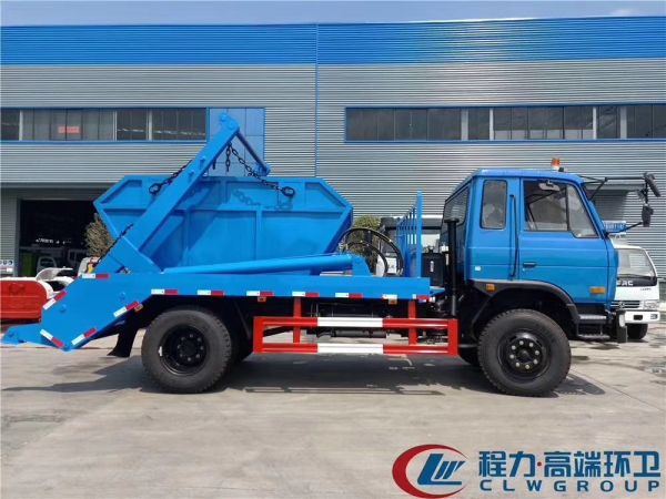 10T swing arm garbage truck with10m3  trough
