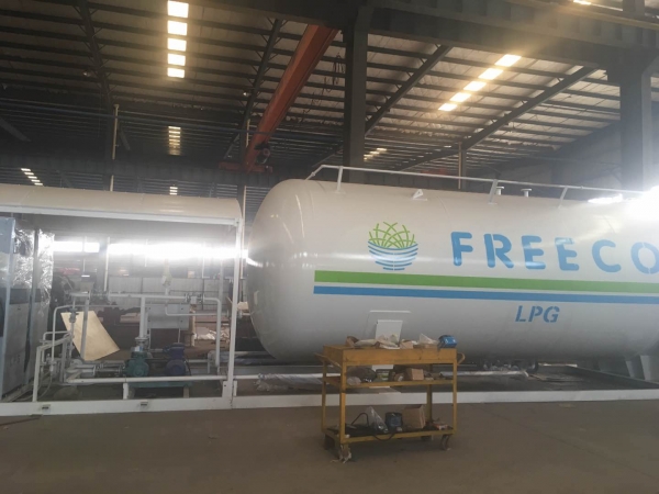 40000L LPG gas plant filling skid mounted station for sale