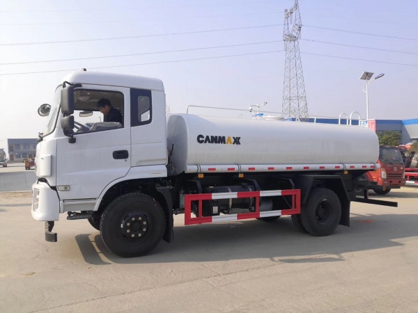 Dongfeng 4x2 12000L Stainless steel drink water tank truck for export