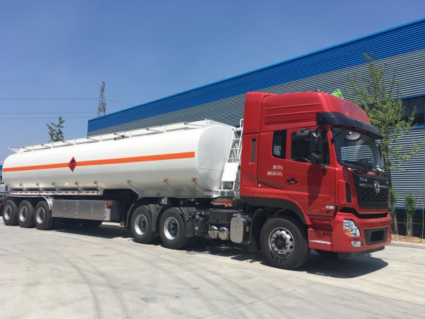 Bottom loading series of fuel tanker trucks and trailers