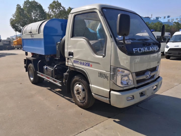 3T FOTON  hook arm garbage truck from China Chengli factory