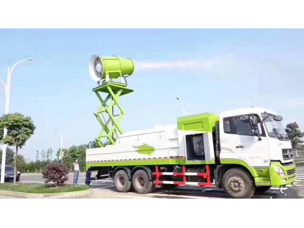 Where is the dust suppression vehicle suitable for use?