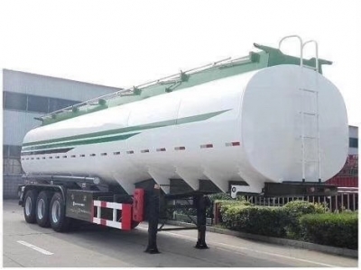 45000L carbon steel rigid fuel tanker trailer