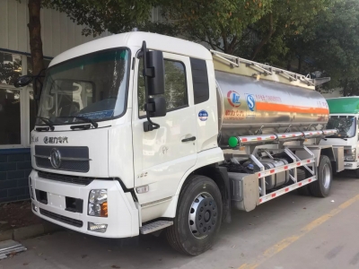 10t aluminum alloy fuel tanker truck