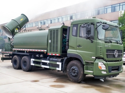 Dongfeng 6x4 120m dust suppression and disinfection spray truck