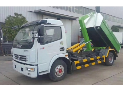 Dongfeng 6t to 8t hook arm roll off garbage truck
