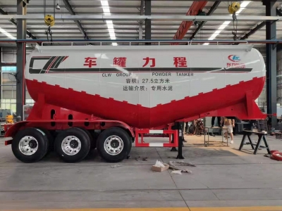 27.5m3 bulk cement delivery tank semi trailer