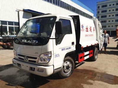 Foton small 3t trash compressed vehicle
