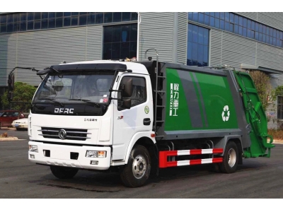 8t 6 wheels compactor garbage truck