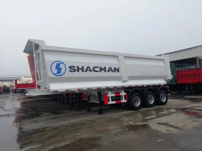 3 FUWA axles 45000kg dump semi-trailer for sale
