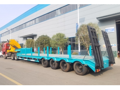 CLW 4 axles low bed semi trailer