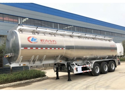 45kl stainless steel fuel and oil tank semi trailer