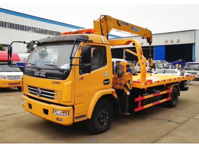 Dongfeng 4x2 6t wrecker truck with crane